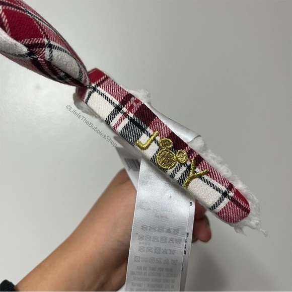Disney - Christmas Plaid/Flannel Mickey Ears - Picture 5 of 5
